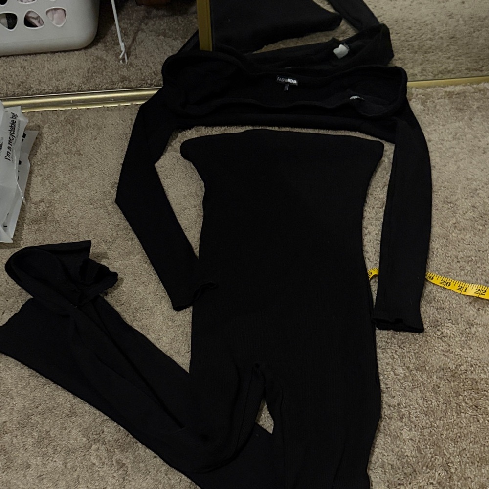Fashion Nova Elegant Black Knitwear